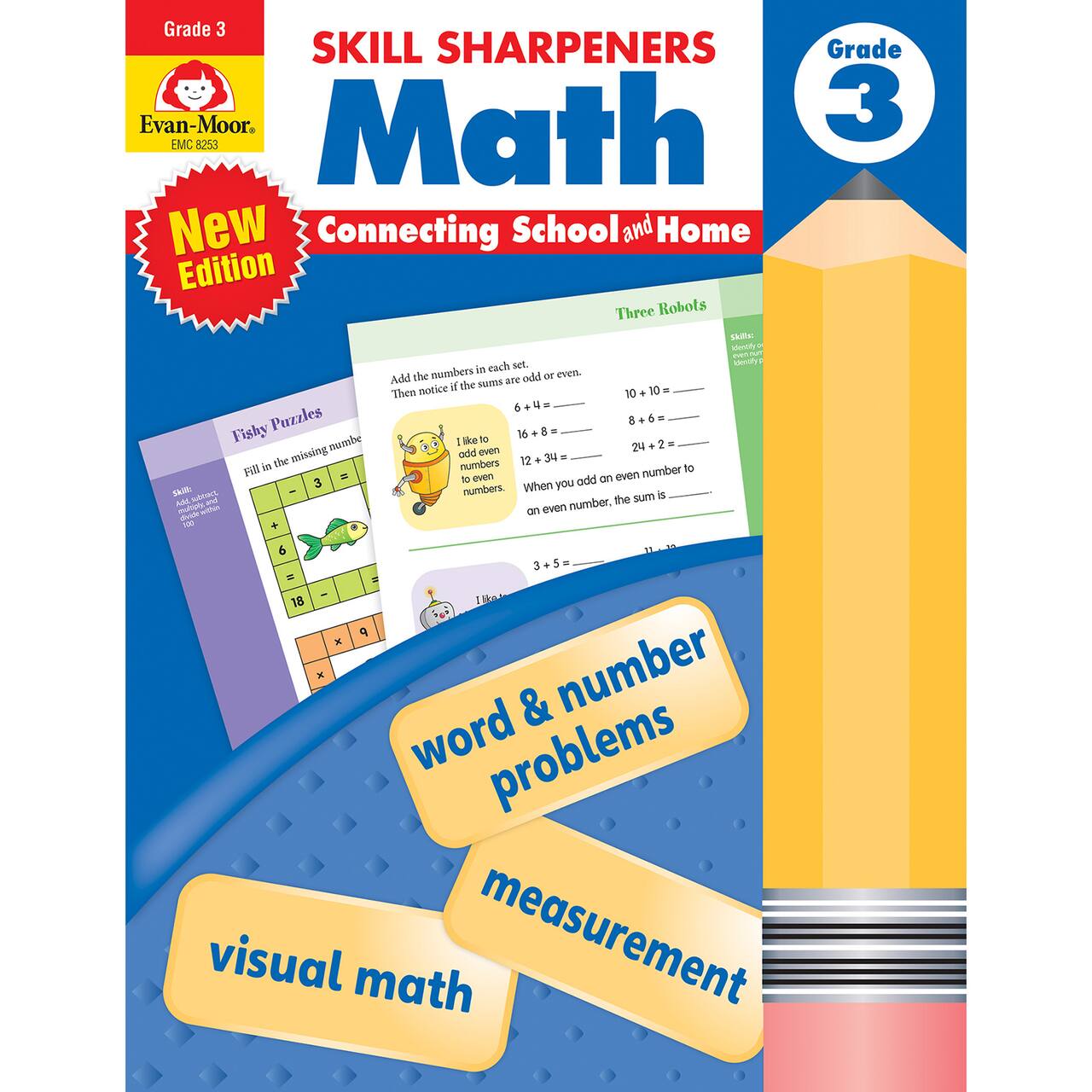 Evan-Moor Educational Publishers Skill Sharpeners: Math, Grade 3